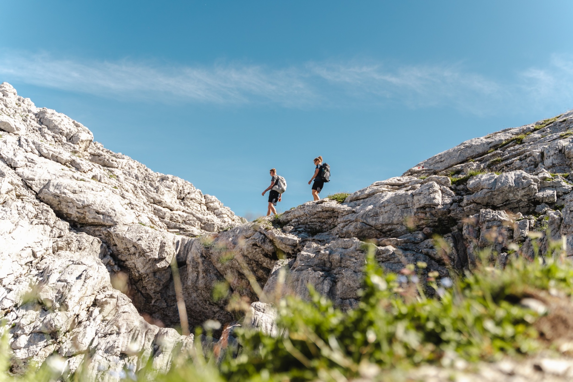 Wanderer im Steinernen Meer über Leogang