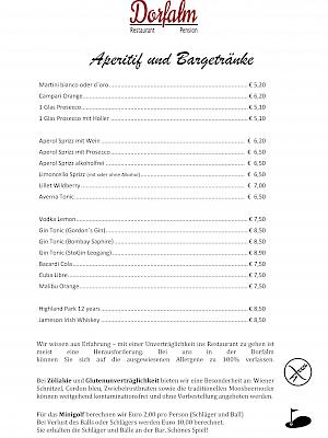Speisekarte