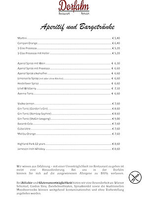 Menu Card