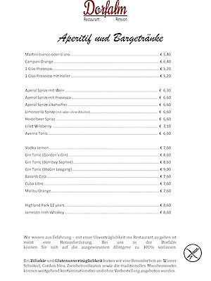 Menu Card